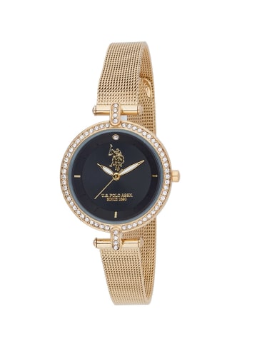 U.S. Polo Assn. Quarzuhr in Gold/ Schwarz