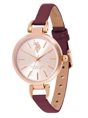 U.S. Polo Assn. Quarzuhr in Lila/ Gold