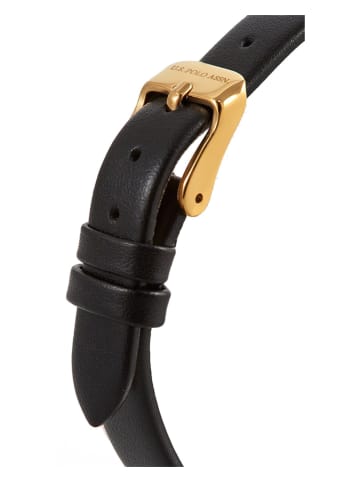 U.S. Polo Assn. Kwartshorloge zwart/goudkleurig