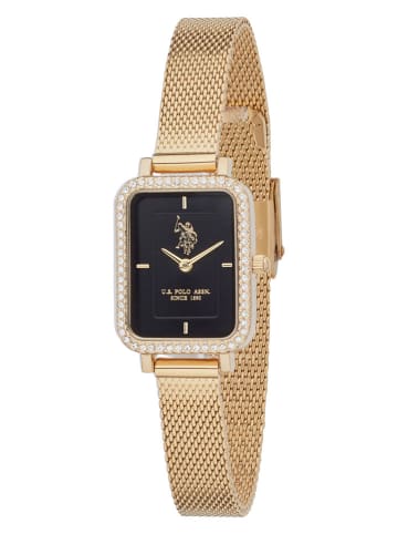 U.S. Polo Assn. Quarzuhr in Gold/ Schwarz
