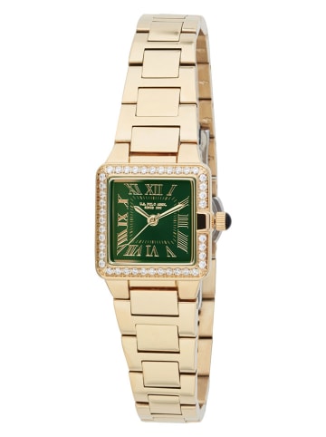 U.S. Polo Assn. Kwartshorloge goudkleurig/donkergroen