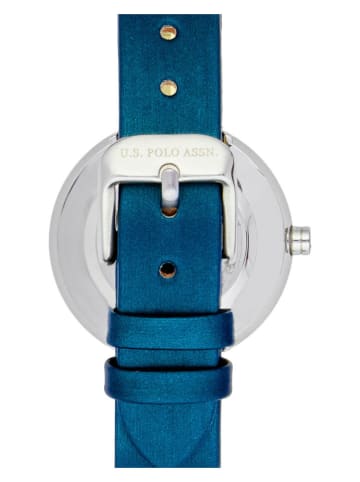 U.S. Polo Assn. Quarzuhr in Blau/ Silber