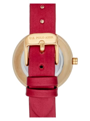 U.S. Polo Assn. Quarzuhr in Rot/ Gold