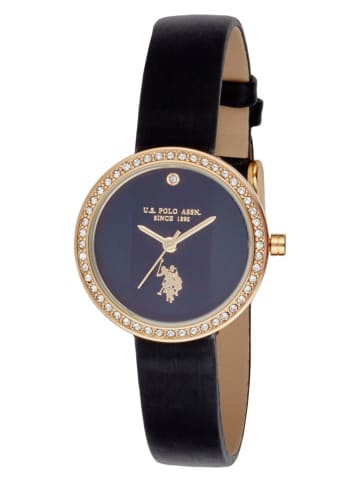 U.S. Polo Assn. Quarzuhr in Schwarz/ Gold