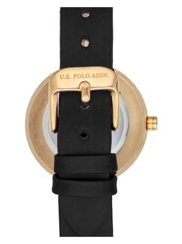 U.S. Polo Assn. Kwartshorloge zwart/goudkleurig