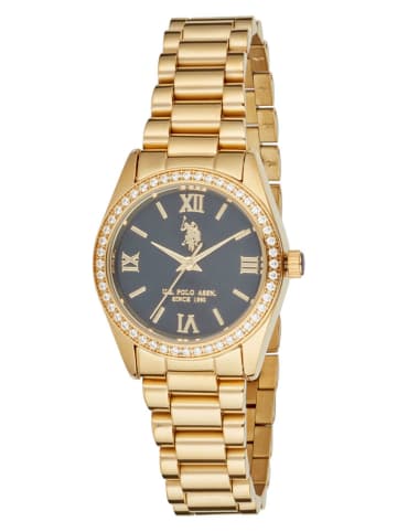 U.S. Polo Assn. Kwartshorloge goudkleurig/grijs
