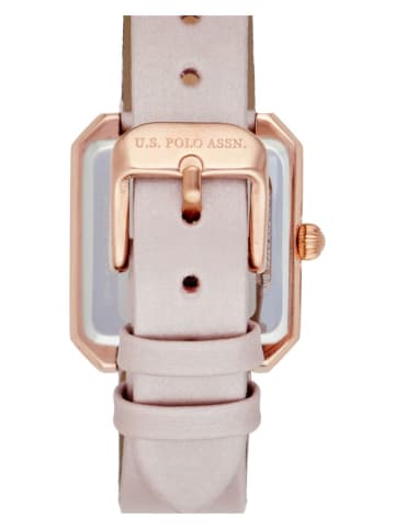 U.S. Polo Assn. Zegarek kwarcowy w kolorze różowozłoto-jasnoróżowym