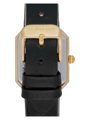 U.S. Polo Assn. Kwartshorloge zwart/goudkleurig