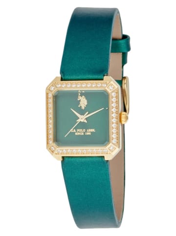 U.S. Polo Assn. Kwartshorloge petrol/goudkleurig