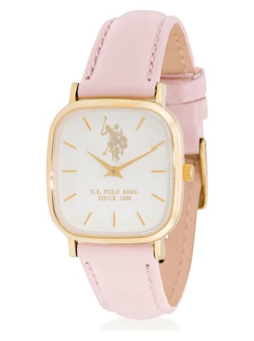 U.S. Polo Assn. Quarzuhr in Rosa/ Gold/ Creme