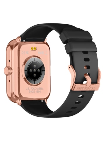 U.S. Polo Assn. Smartwatch zwart/roségoudkleurig