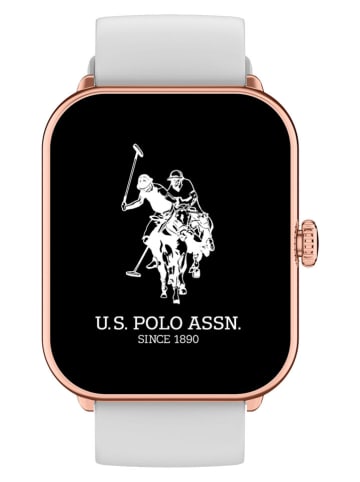 U.S. Polo Assn. Smartwatch wit/roségoudkleurig
