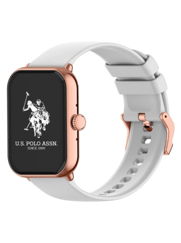 U.S. Polo Assn. Smartwatch in Weiß/ Roségold