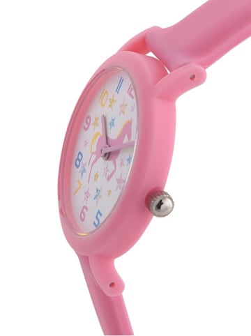 U.S. Polo Assn. Kwartshorloge lichtroze/wit