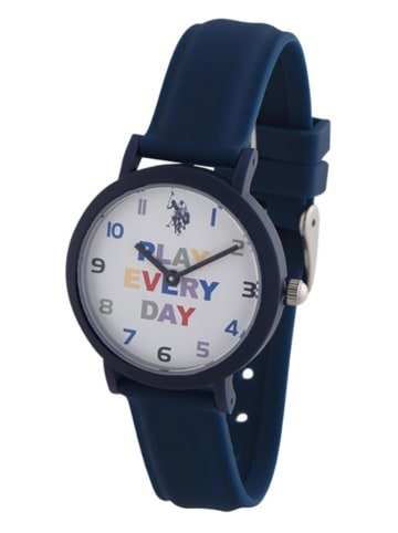 U.S. Polo Assn. Kwartshorloge donkerblauw/wit