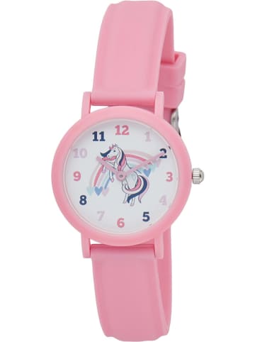 U.S. Polo Assn. Kwartshorloge lichtroze/wit