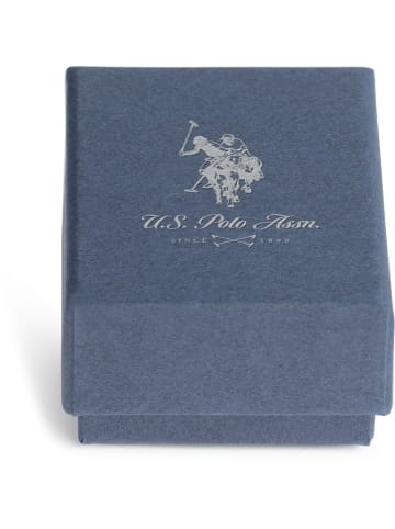 U.S. Polo Assn. Pozłacane kolczyki-kreole z kryształami