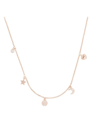 U.S. Polo Assn. Rosévergold. Halskette mit Schmuckelementen - (L)36 cm