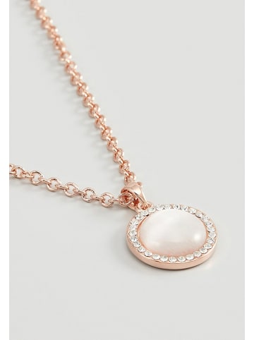 U.S. Polo Assn. Rosévergold. Halskette mit Anhänger - (L)40 cm