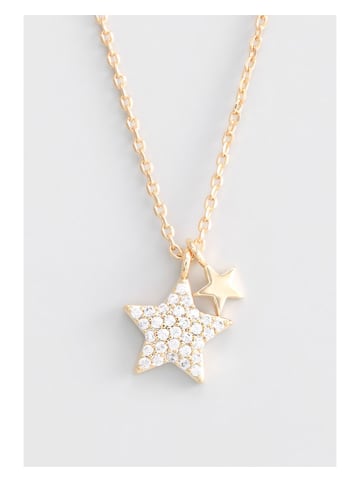 U.S. Polo Assn. Vergold. Halskette mit Anhängern - (L)40 cm