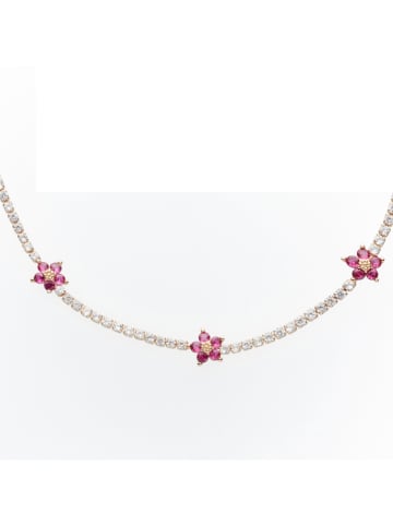 U.S. Polo Assn. Vergulde ketting met kristallen - (L)34 cm