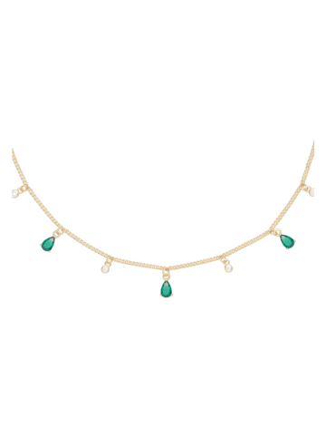 U.S. Polo Assn. Vergulde ketting met edelstenen - (L)36 cm