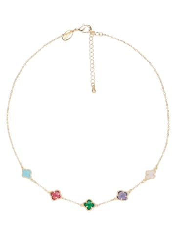 U.S. Polo Assn. Vergulde ketting met kristallen - (L)36 cm