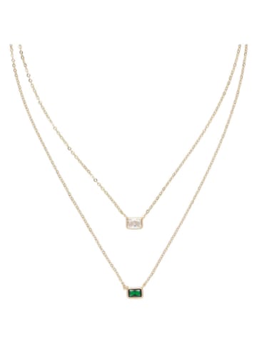 U.S. Polo Assn. Vergulde ketting met edelstenen - (L)37 cm