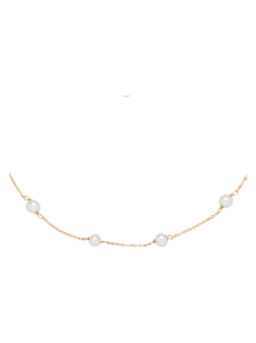 U.S. Polo Assn. Vergulde ketting met parels - (L)37 cm