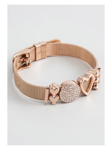 U.S. Polo Assn. Rosévergold. Armband mit Schmuckelementen