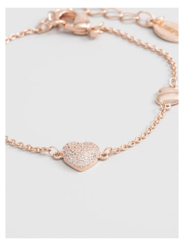 U.S. Polo Assn. Rosévergold.Armkette mit Kristallen