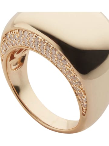 U.S. Polo Assn. Vergold. Ring mit Kristallen