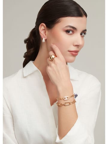 U.S. Polo Assn. Vergulde ring met kristallen