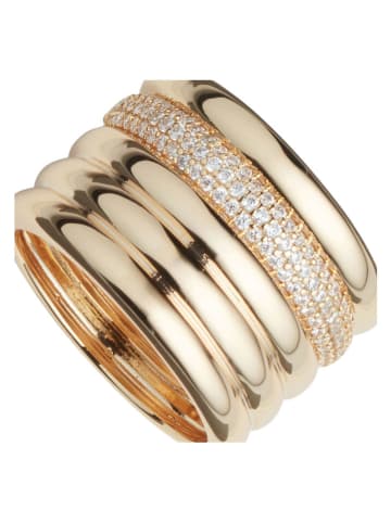 U.S. Polo Assn. Vergold. Ring mit Kristallen