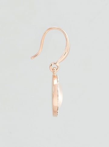 U.S. Polo Assn. Rosévergold. Ohrhänger mit Kristallen