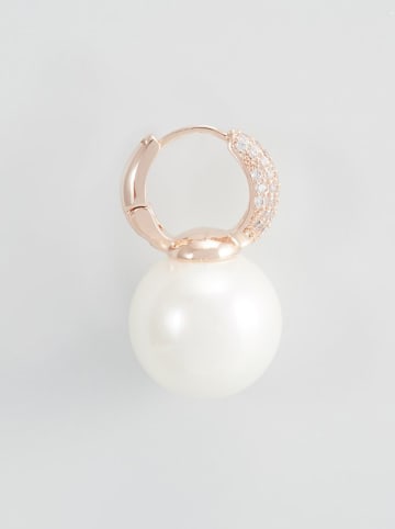 U.S. Polo Assn. Rosévergulde creolen met kristallen