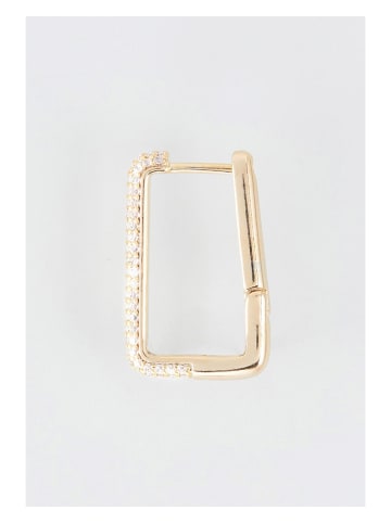 U.S. Polo Assn. Pozłacane kolczyki-kreole z kryształami