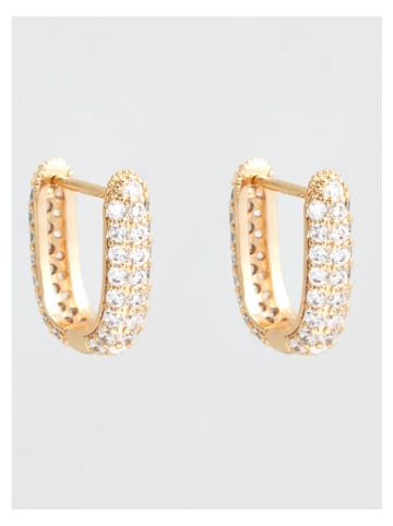 U.S. Polo Assn. Vergold. Ohrringe mit Kristallen