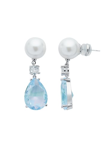 U.S. Polo Assn. Ohrstecker mit Kristallen und Perlen