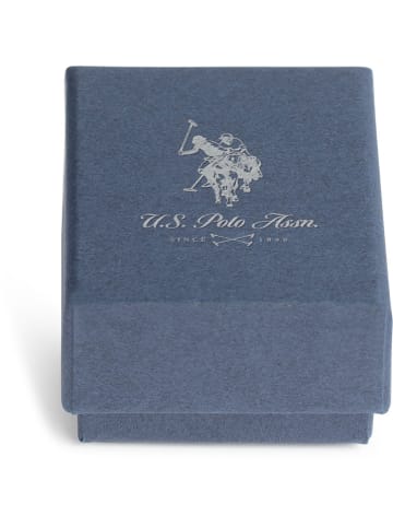 U.S. Polo Assn. Pozłacane kolczyki-wkrętki z kryształami i perłami