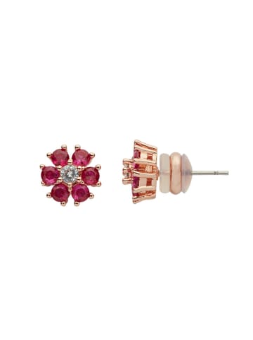 U.S. Polo Assn. Rosévergold.Ohrstecker mit Kristallen
