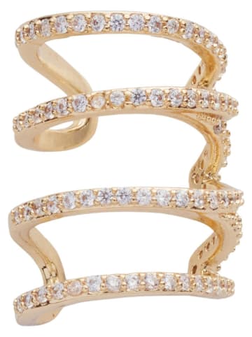 U.S. Polo Assn. Vergulde earcuff met kristallen