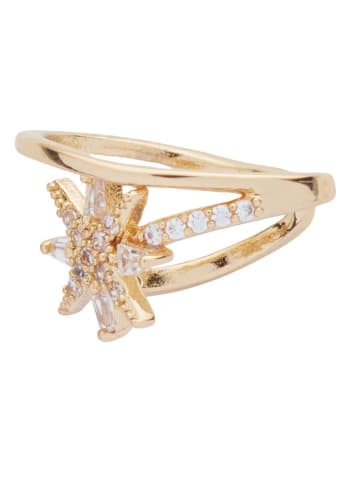 U.S. Polo Assn. Vergulde earcuff met kristallen