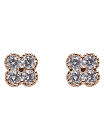 U.S. Polo Assn. Vergulde oorstekers met edelstenen