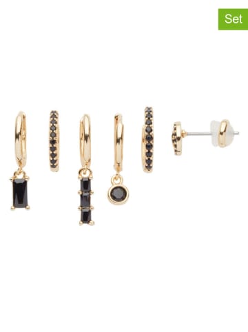 U.S. Polo Assn. 6er-Set: Vergold. Ohrringe mit Kristallen