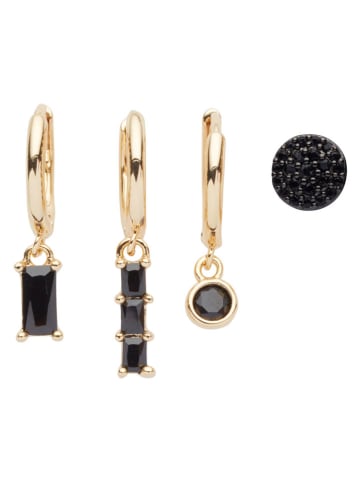 U.S. Polo Assn. 6-delige set: vergulde oorringen met kristallen