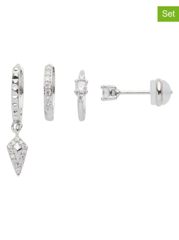 U.S. Polo Assn. Kolczyki (4 szt.) z kryształami