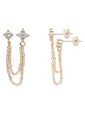 U.S. Polo Assn. 3er-Set: Vergold. Ohrringe mit Kristallen