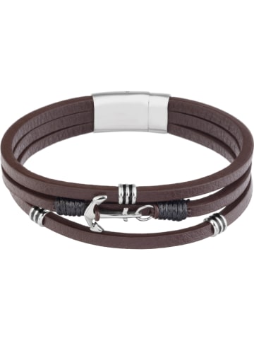 U.S. Polo Assn. Leren armband donkerbruin