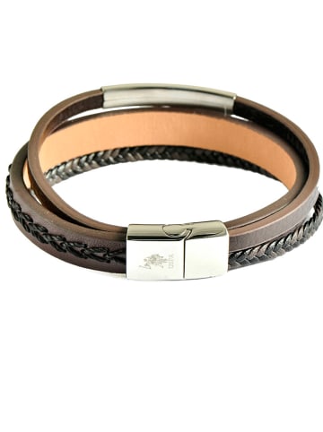 U.S. Polo Assn. Leren armband bruin